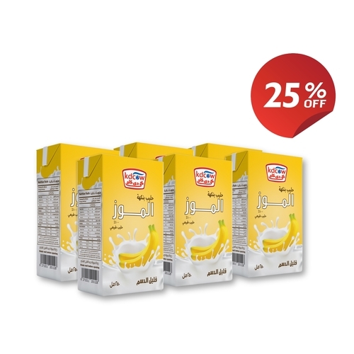 Long Life Banana Milk 250 Ml 6 Pieces - Made from 100% Fresh Cow's Milk, Fat Minimum 2%, Minimum 8.5% Sugar - Natural Banana Flavor, Certified Emulsifiers & Stabilizers, Vitamins (A & D3) Refrigerate After Opening & Consume Within 3 Days
 Store At A Temperature Below +25 C Provided That Package Integrity Is Maintained Shake Well Before Use No Water, Milk Powder, Or Preservatives Added Uht- Treated & Homogenized 
Expiry life: 6 months of production date