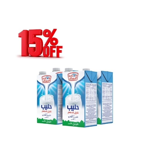 Long life Low Fat Milk 1 Liter 4 Pieces - Low Fat UHT Milk From 100% Pure and Fresh Cow’s Milk
UHT – Treated & Homogenized
Enriched With Vitamins A & D3

 Ingredients:
100% Fresh Cow’s Milk, Fat Max. 2%, Min. 8,5 % MSNF, Vitamins A & D3
No Water, Milk Powder, or Preservatives added
Will remain fresh & maintain its nutritional value and fresh taste until the expiry date under recommended storage temperature below 25°C provided that package integrity is maintained.
Refrigerate after opening and consume within 3 days Expiry life: 6 months of production date