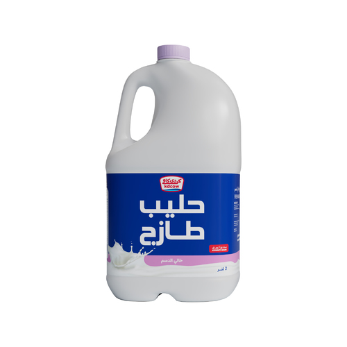 Fresh Milk Skimmed 2 Liter - 100% Fresh Cow’s Milk ,Fat 3% minimum , Min. 8,5 % MSNF, Vitamins A & D3 No Water, Milk Powder or Preservatives added. Keep Refrigerated ( 0 to 5°C ) Pasteurized & Homogenized 
 Expiry life: 6 days of production date