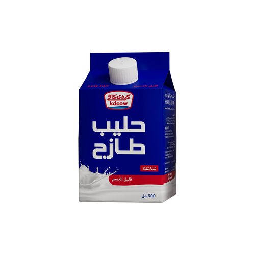 Low Fat Fresh Milk 500 ml - Made from 100% pure fresh cow milk, fat min 1.5%, min 8.5% msnf, and enriched with vitamins A & d3. 
 Expiry life: 6 days of production date