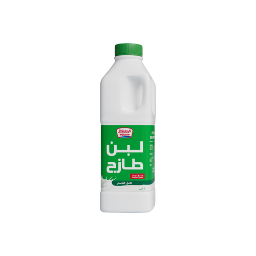 Full Cream Fresh Laban 1 Liter - Fresh Laban Full Cream From 100% Fresh Cow’s Milk Pasteurized & Homogenized Ingredients: 100% Fresh Cow’s Milk , Fat 3% min , Min. 8.2% MSNF , Culture , Vitamins A & D3 Keep Refrigerated (0 to 5 ºC ) Shake Well Before Opening 
 Expiry life: 10 days of production date