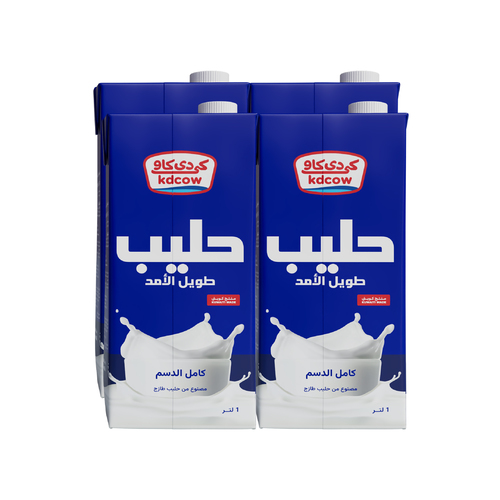 Long Life Full Cream Milk 1 Liter 4 Pieces - Long Life Full Cream Milk From 100% Pure and Fresh Cow’s Milk
UHT – Treated & Homogenized
Enriched With Vitamins A & D3 Ingredients: 100% Pure and Fresh Cow’s Milk, Fat 2% Min, Min. 8,5 % MSNF, Vitamins A & D3
 No Water, Milk Powder, or Preservatives added
Will remain fresh & maintain its nutritional value and fresh taste until the expiry date under recommended storage temperature below 25°C provided that package integrity is maintained.
Refrigerate after opening and consume within 3 days Expiry life: 6 months of production date