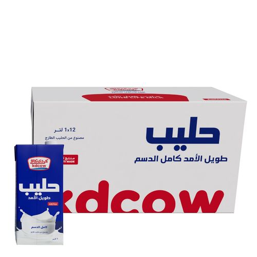 Long Life Full Cream Milk 1 Liter 12 Pieces - Full Cream UHT Milk From 100% Pure and Fresh Cow’s Milk
UHT – Treated & Homogenized
Enriched With Vitamins A & D3

 Ingredients:
100% Fresh Cow’s Milk, Fat Max. 2%, Min. 8,5 % MSNF, Vitamins A & D3
No Water, Milk Powder, or Preservatives added
Will remain fresh & maintain its nutritional value and fresh taste until the expiry date under recommended storage temperature below 25°C provided that package integrity is maintained.
Refrigerate after opening and consume within 3 days Expiry life: 6 months of production date