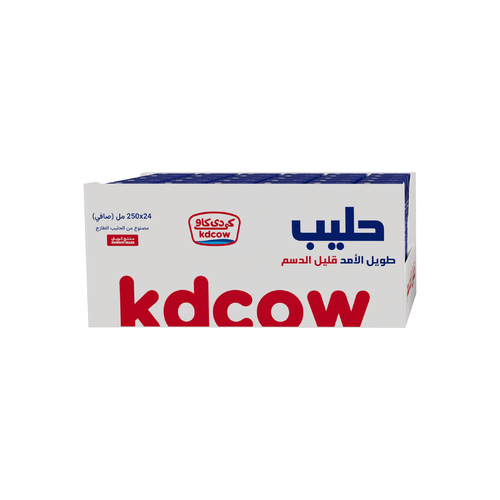 Long Life Low Fat Milk 250 Ml 24 Pieces - Low Fat UHT Milk From 100% Pure and Fresh Cow’s Milk
UHT – Treated & Homogenized
Enriched With Vitamins A & D3

 Ingredients:
100% Fresh Cow’s Milk, Fat Max. 2%, Min. 8,5 % MSNF, Vitamins A & D3
No Water, Milk Powder, or Preservatives added
Will remain fresh & maintain its nutritional value and fresh taste until the expiry date under recommended storage temperature below 25°C provided that package integrity is maintained.
Refrigerate after opening and consume within 3 days Expiry life: 6 months of production date