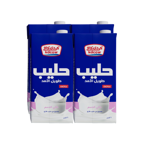 Long Life Skimmed Milk 1 Liter 4 Pieces - Long Life Skimmed Milk From 100% Pure and Fresh Cow’s Milk
UHT – Treated & Homogenized
Enriched With Vitamins A & D3
 Fat 2% Min, Min. 8,5 % MSNF, Vitamins A & D3
 No Water, Milk Powder, or Preservatives added
Will remain fresh & maintain its nutritional value and fresh taste until the expiry date under recommended storage temperature below 25°C provided that package integrity is maintained.
Refrigerate after opening and consume within 3 days Expiry life: 6 months of production date