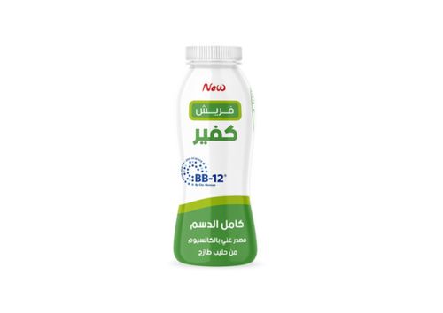 Laban Kefir Drink 200 Ml - Kefir is a healthy fermented food with a consistency comparable to drinkable yogurt. This product is traditionally made from dairy milk, Studies suggest that it boosts your immune system, aids in digestive problems, improves bone health, and may even combat cancer. Kefir milk contains a high percentage of probiotics in addition to calcium, protein, phosphorous, and vitamin B12, and it helps the body get rid of toxins, burn fat and lose weight.
Expiry life: 10 days of production date
