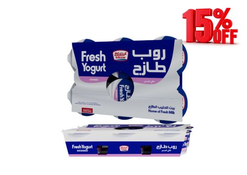 Skimmed Fresh Yogurt 170 Gm 6 Pieces - Fresh Yogurt Skimmed From 100% Fresh Cow’s Milk
Pasteurized & Homogenized Ingredients: 100% Fresh Cow’s Milk , Max.Fat 0,5% , Min. 8,5 % MSNF , Culture , Milk Solids , Approved Stabilizer Agar ( E 406) ,Vitamins A & D3
Keep Refrigerated (0 to 5 °C )
Expiry life: 10 days of production date
