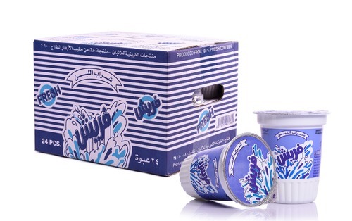 Fresh Laban Drink 160 ml 24 Pieces - Laban Drink Low Fat From 100% Fresh Cow’s Milk , Min. 0.5?t , Min. 6% MSNF Pasteurized & Homogenized Ingredients: 100% Fresh Cow’s Milk , Culture , Approved Emulsifiers & Stabilizers : Cellulose Gum (E 466) , Guar Gum (E 412 ) , Max. 1% Salt, Purified Water, Vitamins A & D3 Keep Refrigerated ( 0 to 5°C ) Shake Well Before Opening
Expiry life: 14 days of production date