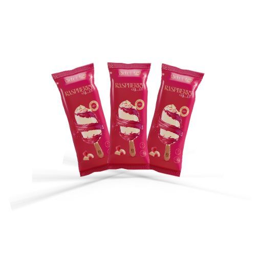 KDCow - KDCow Ice Cream, Raspberry, Rich, Stick, 100 ml × 20 Pcs - Rich
  raspberry ice cream made of fresh milk with Belgian white chocolate for a
  rich and creamy taste made of the best ingredients.