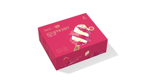 KDCow - KDCow Ice Cream, Raspberry, Rich, Stick Multi-Pack, 6x100 ml - Rich
  raspberry ice cream made of fresh milk with Belgian white chocolate for a
  rich and creamy taste made of the best ingredients.