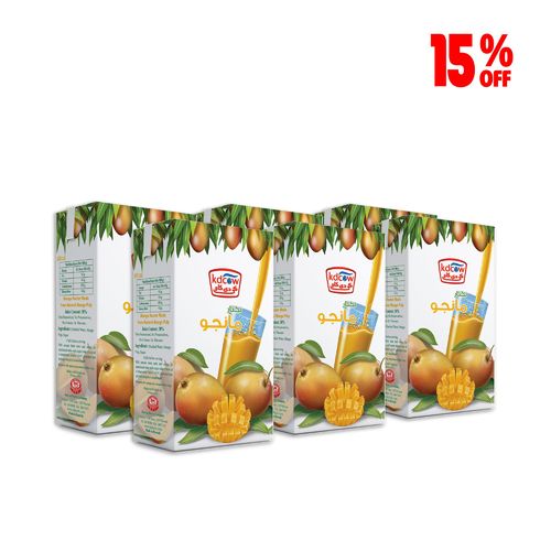KDCow - KDCow Mango Nectar Juice, 250ml x 6 Pcs - Mango Juice Made From Natural Mango Pulp Ingredients: Purified Water, Mango pulp , sugar Chill Before Serving Will remain fresh taste and retain its nutritional value until expiry date if store at a temperature below +25 ⁰C provided that package integrity is maintained Refrigerate after opening and consume within 3 days. Shake Well Before Use Expiry life: 9 Months of production date