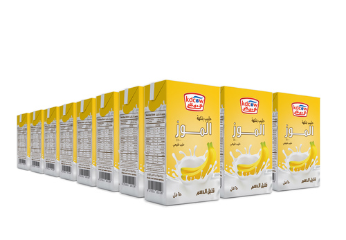 KDCow Long Life Milk, Banana Flavored, 250ml x 24 Pcs - Banana Flavored Milk Drink Made from 100% Fresh Cow's Milk, Fat Minimum 2%, Minimum 8.5% Sugar - Natural Banana Flavor, Certified Emulsifiers & Stabilizers, Vitamins (A & D3) Refrigerate After Opening & Consume Within 3 Days
Store At A Temperature Below +25 C Provided That Package Integrity Is Maintained Shake Well Before UseExpiry life: 6 months of production date