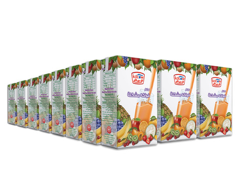 KDCow Cocktail Nectar Juice, 250ml x 24 Pcs - Mixed Fruit Nectar Made From Natural Fruit Juice Concentrate
Ingredients:
Purified Water, Mixed Fruit Juice Concentrate(Apple, Orange ,Pineapple ,Passion Fruit, Apricot, Mango, Guava ,Banana),Sugar Chill Before Serving
Will remain fresh taste and retain its nutritional value until the expiry date if stored at a temperature below +25 ºC provided that package integrity is maintained
Refrigerate after opening and consume within 3 days.
Shake Well Before Use Expiry life: 9 months of production date