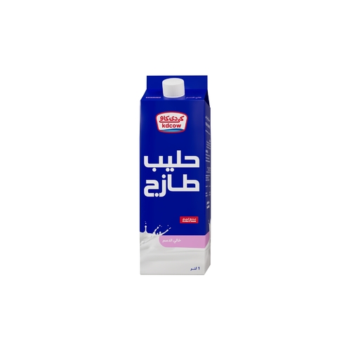 KDCow Fresh Milk, Skimmed, 1 Liter - 100%
Fresh Skimmed Cow’s Milk
Ingredients: Minimum fat content 0.5%, minimum non-fat milk solids 8.5%,
Vitamins A & D₃
Contains no water, milk powder, or preservatives
Keep refrigerated (0 to 5°C)
Expiry: 6 days from production date