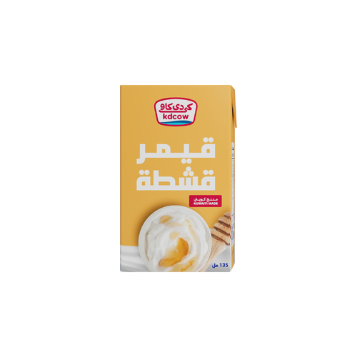 KDCow Thick Cream, 6x 135ml - Made 100% Fresh Cow's MilkIngredients: 25% (Minimum) Butter Fat, Approved Emulsifiers & Stabilizers, Carob Gum (e410), Vegetable Monoglycerides & Diglycerides (e471), Sodium Citrate (e331), Bovine Gelatin (e441) ), Vitamin A, D3
Expiry life: 6 Months of production date
