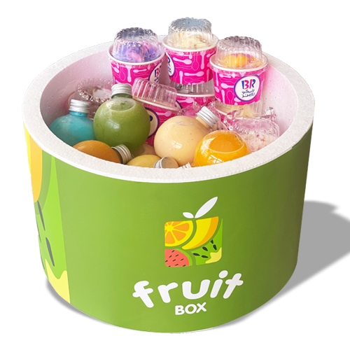 Mini juice + baskin Robbins Box - Mini juice 10 PCS + Baskin Robbins 10 PCs of 1 scoop each