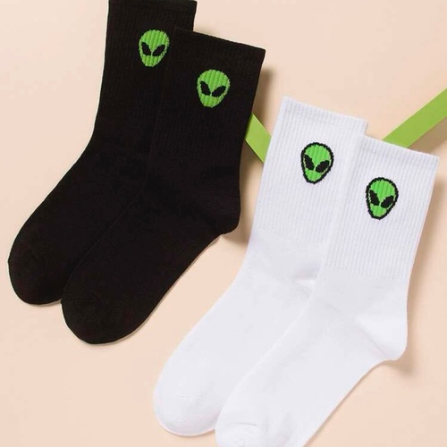 A pair of an Alien socks