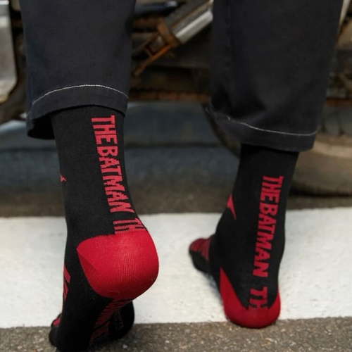 A pair of Batman socks
