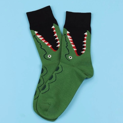 A pair of Hungry Crocodile socks