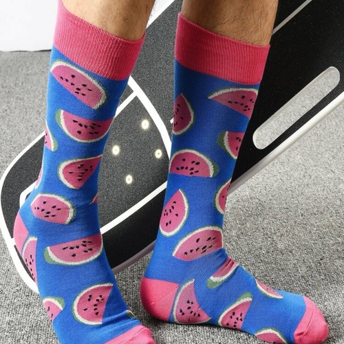 A pair of watermelon socks