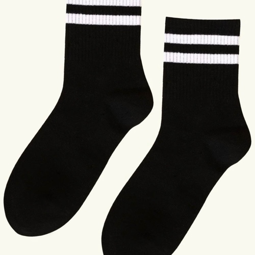 A pair of Black Sport socks