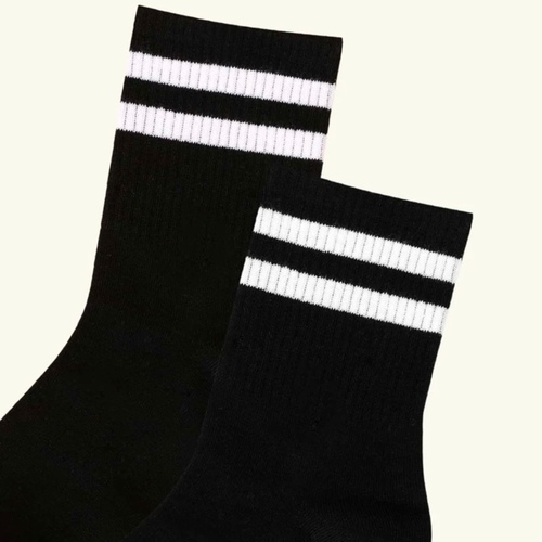 A pair of Black Sport socks