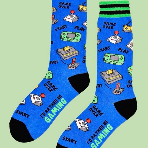 A pair of video games socks