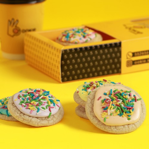 Happy cookie - Happy cookies, covered with yummy frosting and little sprinkles on top