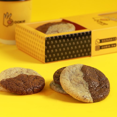 Mixco Cookie - Mix of milk chocolate cookies and double chocolate cookies