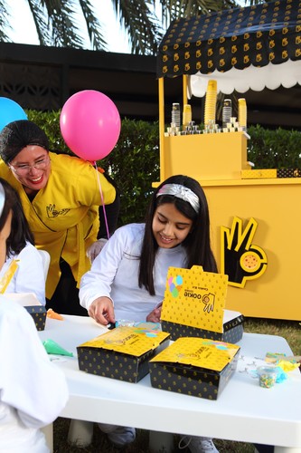 kids catering - Our kids' station is a 2-in-1 dessert catering and activity station will keep your kids entertained by serving the followings:   1- Baking different shapes of cookies and decorating the shapes by using colorful icing sugar and different kinds of toppings (2 cookies per child). 2- Serving 1 pizza cookie or 1 waffle for each child.
 3- Enjoying drinks: (milk chocolate and water). 
 
 It comes with setup and decorations: 1- our ookie station and one or two servants.  2- kids size chairs and tables. 3- one balloon on each chair.