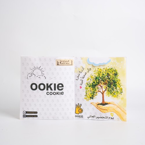 greening day giveaways - Giveaway cookies, you can choose any kind of cookies, or choose mix for all kinds, it comes with stickers with the caption you choose. please write the caption (English or Arabic) down in (leave your message) box.