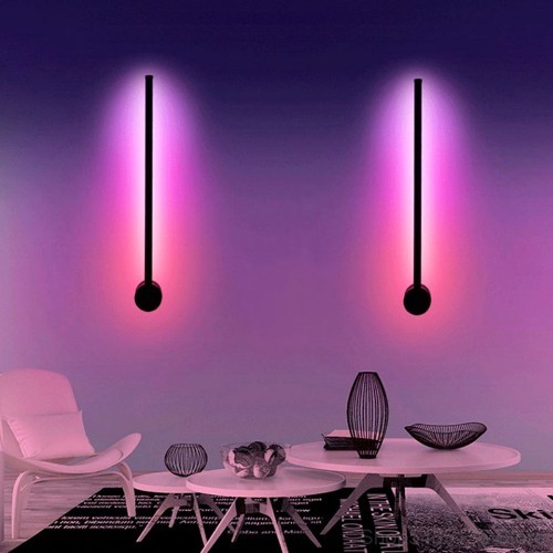 Wall lamp RGB Wall Lamp LED Dimmable Wall Light With Remote Control 80 CM - Wall Lamp, RGB Nordic Colorful Simple Personality Dimming Wall Lamp with Touch Control LED Wall Lamp, for Living Room Bedroom Background Wall
STYLE: Modern RGB wall Lamp . 80cm/31in, 120cm/47.2in, Bulb Type: LED , With Remote control, change colors as you like.EXCELLENT DESIGN:The modern wall light is designed with simple Minimalism, the pursuit of simplicity to the extreme, is a design style.Simple and clean in the senses, more elegant in taste and thought.EYE PROTACTION: Designed with qualified LED chips, our fixtures give off a soft bright light without flickering, keeping your eyes free from the harsh glare of traditional lighting.NORDIC STYLE: Nordic art uses a line to express the designer's freewheeling which create a comfortable lifestyle, and carries out the Nordic style.AREAS OF APPLICATION: 10-15 square meters, which is a great addition to bedroom, Living room, Dining room, Kitchen, Study, Corridor, Balcony, Office, Beauty salon, Hotel, Shop, Bar and so on.