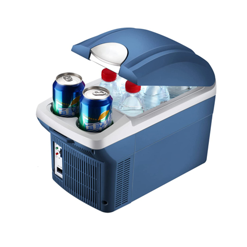 8 liter mini car refrigerator 12 volts special 8 liter large capacity dual-purpose cooling hot and c - Model: BLD-08B 
 Power: 40W 
 Voltage: 12 DC 220V AC 
 Cooling temperature: 22 degrees below room temperature (up to 3 degrees) 
 Capacity: 8L (hold 12 cans of Coca-Cola) 
 Heating: 60-65 degrees 
 Power cord: car cord (1.8m) household cord (1.8m) 
 Product external dimensions: 31×20×28cm 
 Liner material: thick lining material Outer material: new environmentally friendly PP material 
 Material: PP environmental protection plastic 
 Function: cooling and preserving fresh fruits, drinks, food, cosmetics, medicines, etc. 
 Package contains: 
 1 * Refrigerator