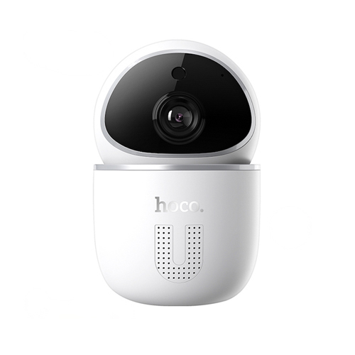 Hoco DI10 . Wireless Two-Way Wi-Fi 360 Degree Rotation Home Security Camera - Hoco DI10 Wifi wireless smart cameraThe Hoco DI10 Wifi wireless smart camera is a powerful, yet affordable and small, device that can be placed virtually anywhere in your home. It can significantly help improve your safety by monitoring the inside of your home day or night and alerting you to movement via your smartphone. This camera is also great for monitoring what pets are up to when you’re not at home. With an extra feature that not many other cameras have – infrared lights – this camera will work   Technical specificationsMain Control: Hisi3518-V300 built-in Hisi3881 WIFI chip 1/3 inch 2.0MP progressive scan CMOS sensor Horizontal and vertical dual motor drive Support two-way voice Built-in audio amplifier Support infrared light night vision mode Maximum support 128G SD card 5V 1.5A power input H.264/H.265 encoding Support human detection and motion detection Support alarm mobile push Support remote access to Tuya App Weight: 220g Product size: 103x67mm