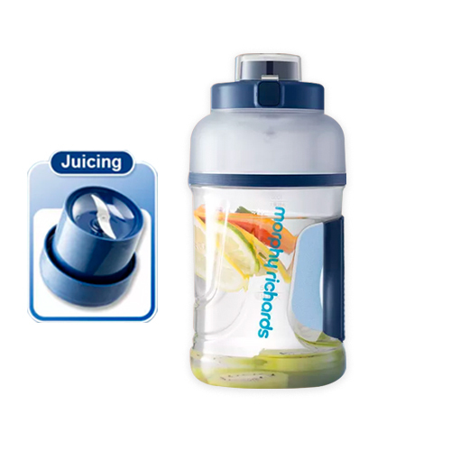 Portable Juicer Mug & Blender 1500Ah For Athletes - Blue - Product Name: Sports Juice Cup 
 Capacity: 1000ML (straight drinking cup) 500ML (juicing cup) Power: 70W Weight: 680g Material: PCTG material + ABS material Size: Juicing Cup (118*118*245mm) Straight Drinking Cup (118*118*250mm) Color: , , blue,  
 Features: 
 ●Stirring / direct drinking double cup lid, free to switch, to meet the use of various scenarios 
 ●1000ML large capacity design, no need to frequently receive water 
 ●1500mAh*2 large battery, can be fully charged in 3.5H, and can juice 10 cups when fully charged 
 ●18500RPM stainless steel cutter head, 40S fast stirring 
 ●Magnetic charging, suitable for a variety of charging methods, AC adapter / car charging / power bank charging 
 ●TRITAN mother and baby grade material, safe and odorless