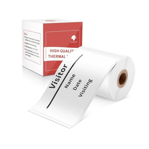 PHOMEMO 50 X 80mm/100Pcs Square Label White 1 Roll - Product Name:Multi-Purpose Square Self-Adhesive Label-1 Roll of 100 Labels 50x80mmSpec: 50mm*80mm/ 1 7/8