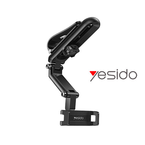 YESIDO C194 Sun Visor Universal Mobile Holder (Black) - حAmal Yazido 360 Degree Functional Car Phone Holder Sun Visor Mount Product DescriptionModel No.C194 Car Phone HolderN.W.350GMaterialABS+SiliconeCertificateCE RoHS FCCSize15*8*6cm(Folded)MOQ50PcsColorsBlackFeaturesMobile Phone Holder