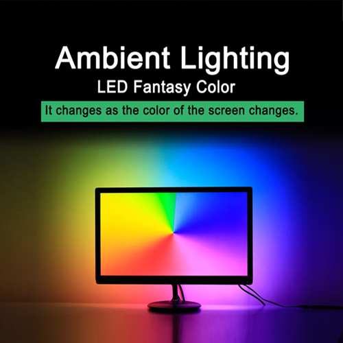 Symphony Black Background 60 RGB Ambibox Kit 5V Sync PC Dream Screen USB WS2812 LED Strip - Symphony Black Background 60 RGB Ambibox Kit 5V Sync PC Dream Screen USB WS2812 LED StripSpecificationFeatures

1. Protect your eye: Play games with PC in the dark causes the eyes to constantly adjust between a bright    screen and dark surrounding area. These backlight elevates the surrounding light, reducing the eye strain 
    caused by differences in picture brightness,creates a beautiful bias lighting when play with PC.

2. Music Mode: Spectrum with light and colors adjusting automatically base on the ambient sound, LED     lights sync with the music.The strip light suits any type of music, including slow, relaxing tunes and    dance music.

3. Safe to Use: Working voltage of 5V and equipped with short circuit protection and memory function.     Waterproof, extremely low-heat, and safe.

4. Easy installation: LED strip light can be cut with scissors on the cut marks (white lines) to fit the desired     size of your PC.Every step is very easy, just stick the strip lights on the smooth surface and connect     according to the instructions. Our LED strips have stronger adhesives than other LED strip. They stick    well to Loptop, PC, cabinets, and walls.

5. Sufficient brightness to ensure a perfect backlight experience during the day.

Note: it only works on Loptop and PC.

Specifications

Type: LED Light Strip Kit
Length:1/2/3/4/5meters optional
LED quantity: 30LEDs/meter, 60LEDs/meter optional
Supported systems: for Windows, for Mac Os, for Linux
Input voltage: 5V
Power source: US/EU/UK/AU Plug
Package included1 * LED Strip
1 * Light Box
1 * USB Cable
1 * Power Adapter

Warm Prompt:
Because the set up of this item is a bit complicated, if the product does not work properly, please be sure to contact us first.Thank you so much!Product DescriptionHOW TO USE IT ON PCStep 1: Install LED light on your PC.(please refer to the video for details)
Step 2: Setting up the Ambibox Capture Software.
2.1. Ambibox software(Shareware);Download link:http://www.ambibox.ru/en/index.php/Main_Page
2.2. Run the Ambibox software, when installing, it recommends to use PlayClaw, I wouldn't  recommend to using it.
2.3. Select device and set this as 