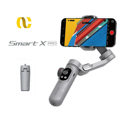 AOCHUAN Smart X Pro Smartphone Gimbal 3-Axis Handheld Stabilizer - AOCHUAN Smart X Pro 3-Axis Handheld Gimbal for Smartphone, Three-sectionsoft Fill Light Accurate Focus and Zoom Control All-round Smart APP Supports IOS, Android and (HarmonyOS) System HD OLED Display
Features:1. Upgraded 3-axis Stabilizing System& Three-sectionsoft Fill Light: Fast fold or unfold in one second. Enjoy shooting anywhere and any time. Upgraded 5.0 anti-shake algorithm make gimble moves more steady. The built-in ring light in the mobile clip is nimbal and nice. Benefiting from the three-section adjustable lightness, night shots become equally splendid.2. Accurate Control of Focus and Zoom Become So Simple and Professional: Carrying professional focus wheel and zooming rod, X Pro supports real-time and accurate focus and zoom adjustment. Easily shoot professional portrait and landscape videos.3. Replaceable Li-battery Provides Extraordinarily Strong and Continual Power: X Pro gimbal is equipped with one 3200mAh Li-battery to support its 8 hours long operation. With one click from the magnetic battery cover, 100