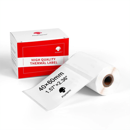 PHOMEMO 40 X 60mm/130Pcs White Square Label White 1 Roll - This box of thermal labels includes:-- 1 roll of White Square Sticker Multi-Purpose Thermal Label  (130 labels/roll)Specifications:-- Regular white rectangle thermal sticker printing label-- With adhesive on the backside of each roll of paper, you can easily stick it everywhere-- ECO friendly & Safety: no ink required, Bisphenol-A free.-- Feature: waterproof, oil-proof, tearproof, great adhesive, and leave no trace -- It can be used as price labels. organization label, item label, etc, which helps you stay organized for your work and life. Product NameMulti-Purpose White Self-Adhesive Square Thermal LabelApplicable ModelsPhomemo M110 Label PrinterPhomemo M200 Label PrinterSize (Per Label)40mm*60mm/ 1.57