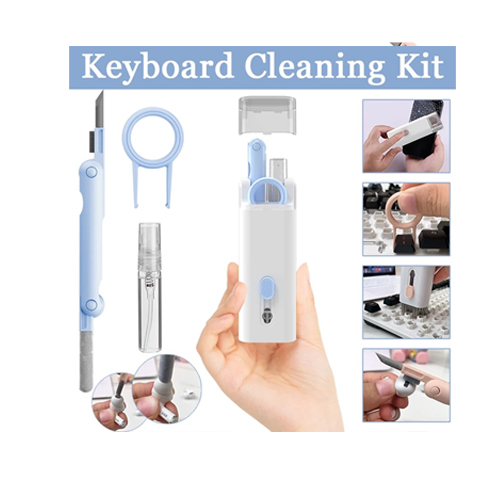 7IN1 Computer Keyboard, Phone and AirPods Cleaning Brush Set - BLUE - 7 In1 Keyboard Soft Cleaning Brush With Key Puller Double Head Concealed Design Digital Product Cleaning Brush Tool
 Feature:
1. Multifunctional cleaning set: Flocking sponge can clean the dust in the wireless charging box of the headset. The high-density brush can clean the dirt on the sound outlet of the headset. The nib can clean stubborn dust
2. Split double head design: the computer cleaning set is equipped with nylon bristles, flocking sponges, high-density brushes, pen tips and key CAP pullers. The double head concealed design meets a variety of cleaning needs
3. Soft brush does not hurt the keyboard: select nylon brush with moderate soft and hard, high pore strength, good elasticity, good stiffness, dense and labor-saving friction
4. Convenient and labor-saving, easy key pulling: with a simple key puller, it is no longer laborious to replace the key CAP, and the key CAP can be disassembled more thoroughly
5. Easily respond to various cleaning needs: four kinds of cleaning heads, one machine for multiple purposes, deeply clean every corner of the keyboard and headset, so that there is no place for dust to hide. Compatible with Beats Fit Pro, for AirPods 3 2021, for AirPods 1/2, for AirPods 1/2 Pro, for Samsung Galaxy Buds 2, for SONY WF-1000XM4, and most wireless Bluetooth-compatible headsets on the market. Handset, microphone, computer, digital camera, etc. are also applicable.

Specifications:
Material: ABS
Color: as shown
Scope of application: Bluetooth-compatible earplugs, headphones, mobile phones, computers, tablets, cameras and other digital products.

Package:
Multifunctional Cleaning Brush x 1
or
Cleaning Pen x 1

Note:
1.Please allow 1-2cm measuring deviation due to manual measurement.
2.Due to the different monitor and light effect, the actual color of the item might be slightly different from the color showed on the pictures.Thank you!