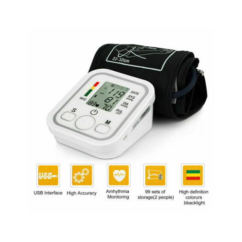 GKPLY Blood Pressure Monitor, Automatic Digital Upper Arm BP Cuff, 99-Reading Memory, 2-Users Mode, - ✔ Fully automatic blood pressure measurement, this electronic blood pressure monitor has advanced measurement techniques to give you the most accurate reading,which is essential to manage high blood pressure. ✔ Fully automatic, assume proper sitting position, wrap the cuff around your upper arm, just click the button can get your Systolic, Diastolic blood pressure and Pulse results(Tips:measure when you are calm and relaxed). ✔ Two users have their own independent measurement records, each user can record up to 99 measurements. Track your health with increased memory storage include blood pressure,pulse rate,date and time of measurement. ✔ The blood pressure monitor cuff fits standard and large adult arms, provides the most accurate and comfortable during the measurement process(Tips:recommended for home use). ✔ This blood pressure monitor is easy to carry and use, accurate measurement, perfect to be a gift for parents, family members, friends etc.