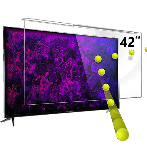 42inch TV Screen Protection, 3mm thick acrylic - MAKE YOUR TV A SUPERHERO: By using this acrylic TV screen protector of different sizes that fit you, you can protect your screen with unbeatable protection against all kinds of scratches, cracks and dirt because this protector is 30 times stronger than the TV screen. Maximum Protection with Crystal Clear Pictures: Picture clarity and color clarity are unaffected by the protection of your 65-inch TV screen, so you can enjoy your favorite movies and TV shows in stunning HD. Let Your Kids Play Indoors: The TV screen protector is ideal for families with children, with protection on your screen, you will never have to worry about your kids playing in the living room. STOP WASTING YOUR MONEY: When you buy a TV screen protector, you don't have to spend extra money to buy a new TV or screen repairs because this protector guarantees to keep your screen for a long time and provides it with superior protection, which means that the money you paid will be kept on the screen. EASY INSTALL WITHOUT ANY EXTRA SUFFERING: With simple and easy steps, you can install the TV screen protector yourself without the need for any technician or special tools.