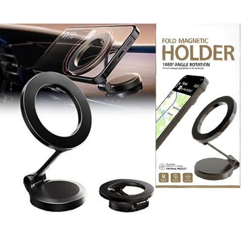 Metal car magnet magnetic holder foldable 1080 rotation