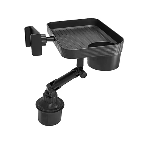 Rotating Table Slot Phone Holder Tray, Drink Holder Food Organize - Material: ABS Compatible with Vehicle Type: Auto Equipment Installation Item Shape: Round Device Mount Features: Rotatable Water Resistance Level: Non - Waterproof Mounting Type: Dashboard