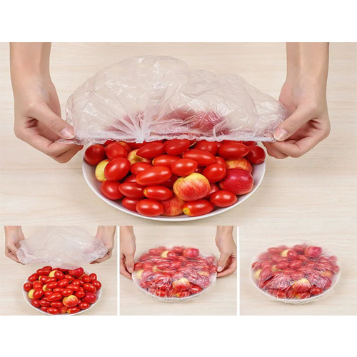 Food Storage Bags, Shrinkable, Flexible Bags for Fruit/Vegetable/Meat 0984 - About this item Keep food fresh: If you have food or fruit, you can wrap the lids over the food and store it in the refrigerator to keep it fresh. It can also prevent the smell of various foods in the refrigerator. EASY TO USE: This plastic cover is suitable for plates, cups and bowls of any shape and no more than 28cm in diameter and offers you a tight rubber seal that perfectly meets your freshness needs. Food preservation: These bags are used to preserve food from contamination, dust and insects, giving the food a longer period of freshness and quality.2. Easy storage: These bags provide ease in storing foods in the refrigerator or cupboard, which contributes to organizing space and preventing leakage.3. Preserve moisture: Plastic bags help preserve the moisture of foods such as vegetables