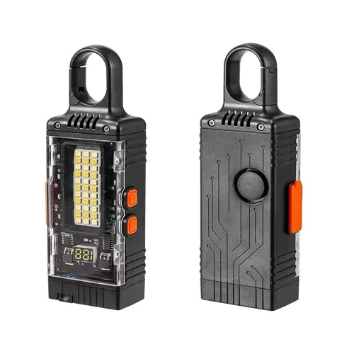 D61 RECHARGEABLE MINI LED PORTABLE ARC LIGHTER CAMPING WORKING LIGHT FLASHLIGHT KEYCHAIN - Name: D61 Lighter 
 Battery: 1 unit *18650 LITHIUM/2000 mA 
 Bulb: LED+patch 3030 
 Charging interface: Type-C interface 
 Running time: 3-4 hours 
 Battery output: USB 
 Charging time: about 2 hours 
 Material: ABS+PS 
 Color temperature: 2800-6000K 
 Product size: 52*30* 154mm 
 Lumen: 400Lm 
 Product weight: 132 grams 
 Voltage: 5V 
 Color box size: 98* 46 *182mm 
 Function: Dome light, white light intensity- white light weakness 
 Color box weight: 22 grams 
 Complete weight: 285 grams 
 Side lights, strong white light -weak white light - 
 strong yellow light- weak yellow light- bright yellow 
 white light -flashing yellow white light  
 Accessories: data cable 
 Hook, display screen (displaying battery level and 
 ignition frequency), arc ignition, alarm