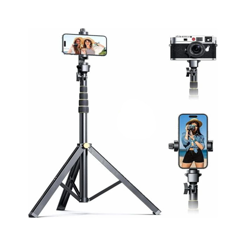 NeePho 2 in1 portable live streaming Monopod Tripod Extendable Selfie Stick For Camera Phone photogr - Adjustable Clamp Quick-Release Leg Locks Attached With Hook Fixed Bayonet Materials: The stand is made of aluminum alloy, and handles phone calls made from Plastic ABS, durable and lightweight.
Catch phone: pre-shirt size 5 cm
handle phone: stretch up to 9.5 cm
in the stand stretched length: 195 cm
folded length: 57 cm
Weight: 350g
When unfolded stand base is. width 30 cm