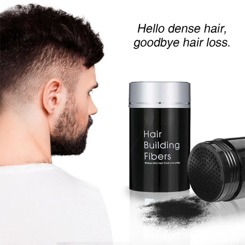 Hair Building Fibers (Black) - Hair Thickener for Fine Hair for Women & Men 1043 - ✔Safe and Non-toxic: hair fiber -A safe and natural hair loss replacement treatment✔ Hair Building Fibers Made of amazing cotton plant fibers that mimic human hair for men and women✔Hair Fibers for Thinning Hair-Hair Loss treatment for Men and Women✔Natural, thick, and beautiful looking hair with one applicationIdeal For /MEN, WOMENContainer Type /JARFunction /Hair Volumizer, Hair Building Fibres, Root Volumizing, Volume Conditioning, Volumizing RepairColor /BlackNet Quantity /25 g