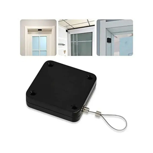 Self Closing Door with Steel Wire Drawstring, Door Closing for Indoor Outdoor, Internal, Home & Offi - Name : Automatic Sensor Door Closer, Punch Free Residential Commercial Auto Door Closer, Self Closing Door with Steel Wire Drawstring, Door Closer for Indoor Outdoor, Internal, Home & Office (1Pcs)Material : Stainless SteelType : AutomaticFixture Type : Door ConcealedProduct Breadth : 6.5 CmProduct Height : 2 CmProduct Length : 6.5 CmNet Quantity (N) : Pack Of 11pc Punch-free Automatic Sensor Door Closer Portable Home Office Doors Off Product Description 1pc Punch-free Automatic Sensor Door Closer Portable Home Office Doors Off Specification : 100% Brand new and high quality. Material: ABS Color: Black Extension Line Length: Approx. 0.6 To 1m Size: Approx.4.4cm*4.4cm*1.6cm Conversion: 1cm=0.39inch, 1inch=2.54cm Features: Quick install,the glue is installed without holes, is firm and does not damage the wall, easy to install, and high temperature resistance. Steel wire rope 316 stainless steel has passed 50000 times of tensile test and rebound test. It has strong bearing capacity, strong tensile force, strong durability, anti rust, tensile and anti-corrosion. Anti-oxidation, anti-corrosion, no rust, stable, wear-resistant, weatherproof, hydraulic, quiet and safe cutting device. Suitable for doors or doors with stronger closing force. Doors that can be opened left and right, wooden and metal doors, residential and commercial doors, exterior/internal door closers, fire doors. Package included: 1pc Automatic Door Closer Notice: 1.Please allow 1-3mm error due to manual measurement,Please make sure you do not mind before you.